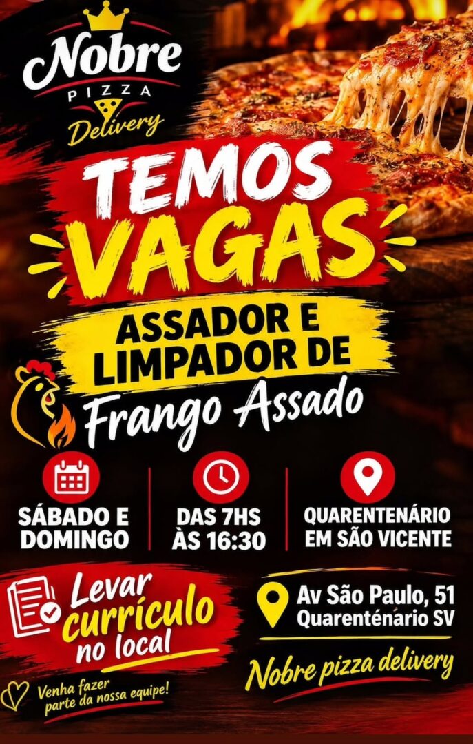 Vagas 01/10/2026 Baixada Santista