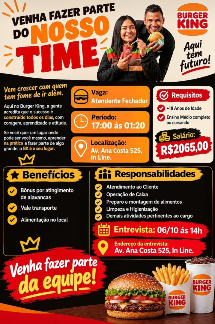 Vagas 01/10/2026 Baixada Santista