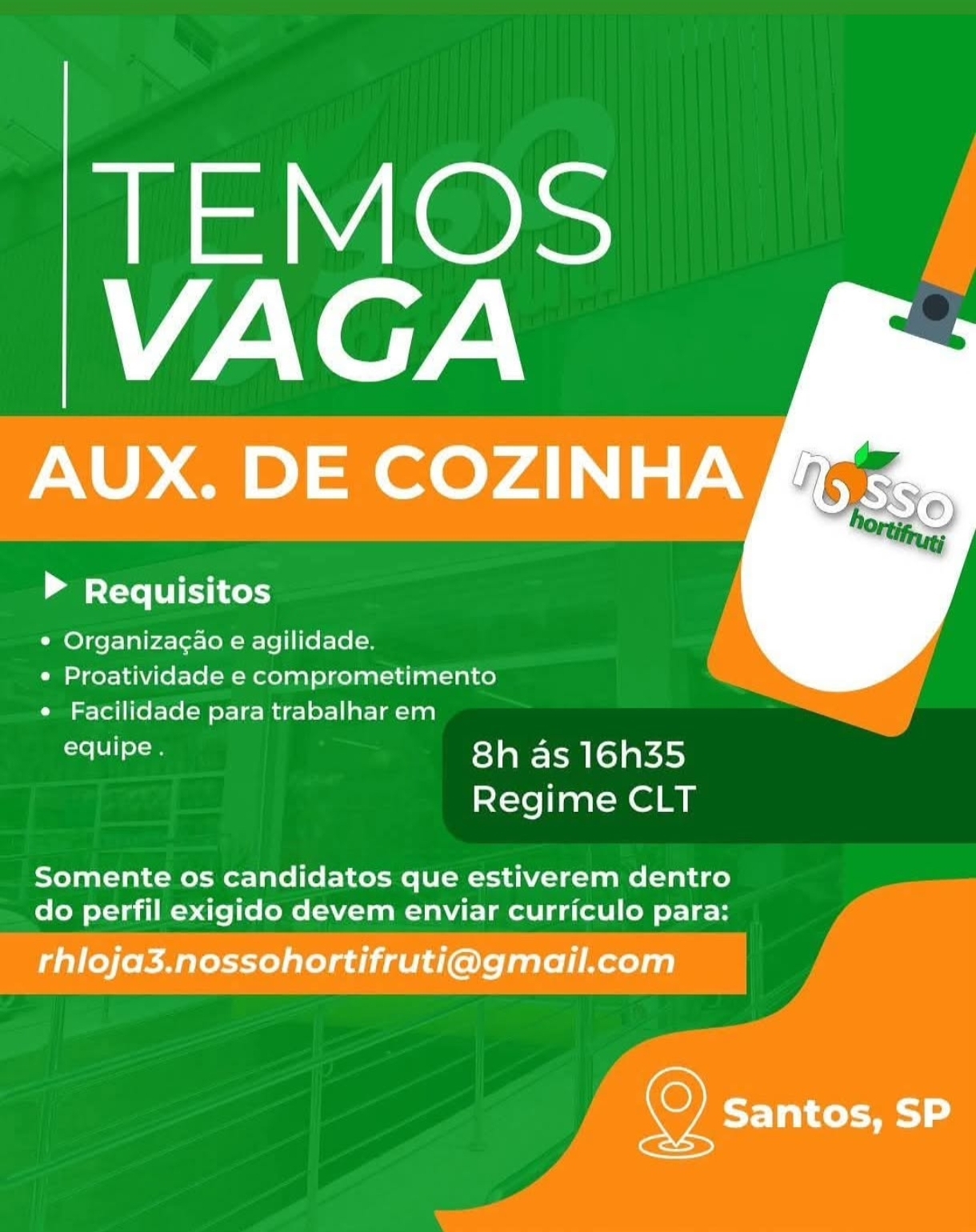 Vagas 02/10/2026 Baixada Santista