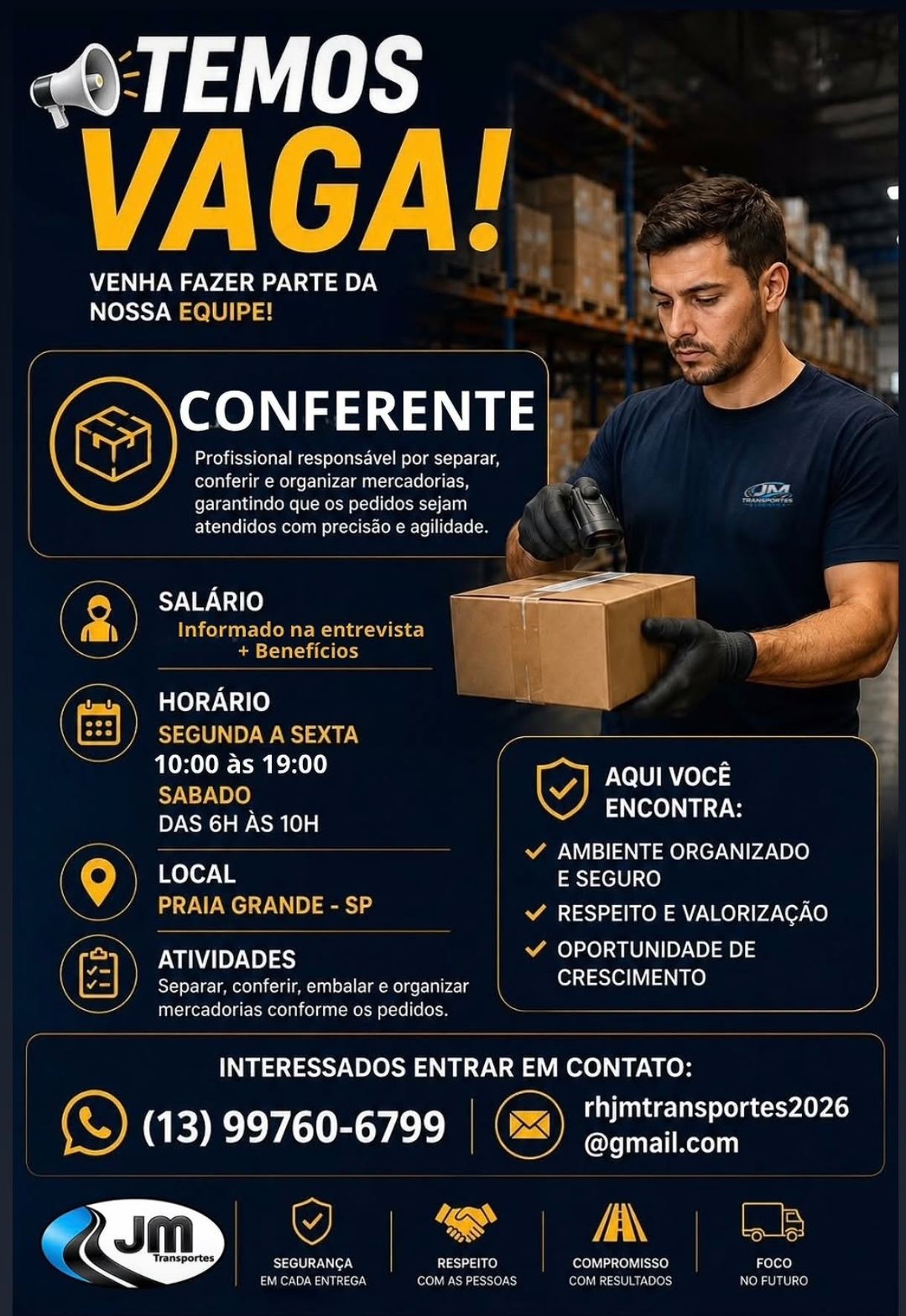 Vagas 06/10/2026 Baixada Santista