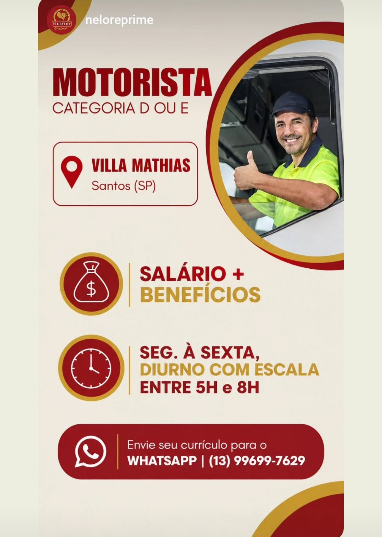 Vagas 08/10/2026 Baixada Santista