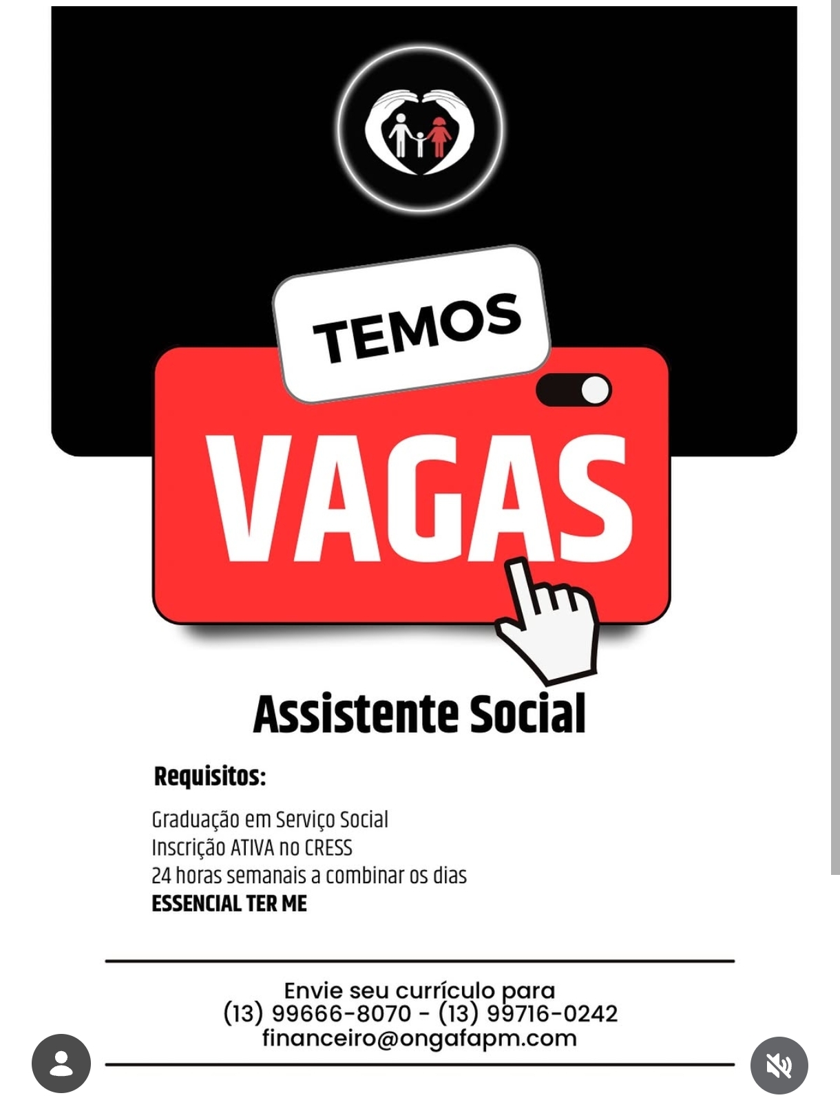 Vagas 10/10/2026 Baixada Santista