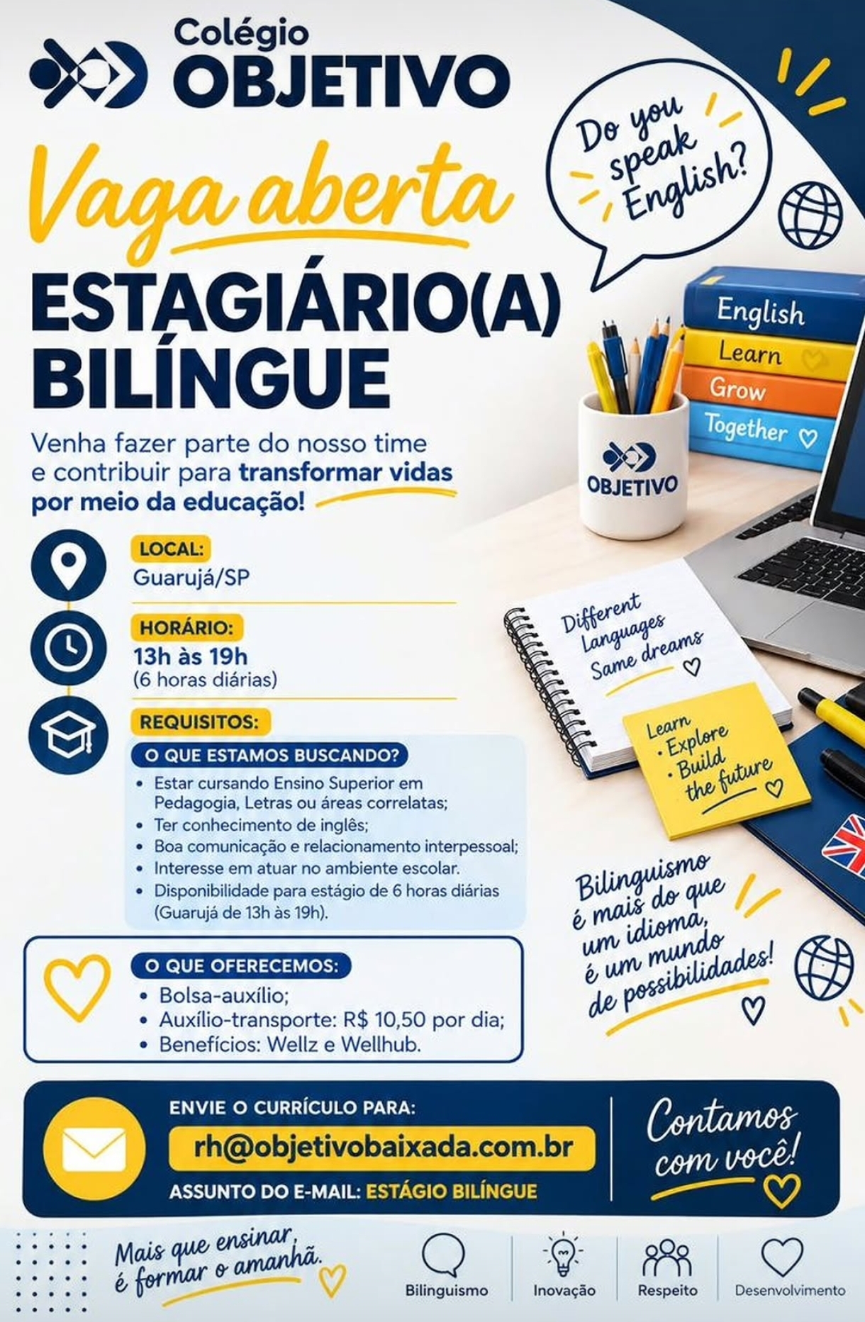 Vagas 10/10/2026 Baixada Santista