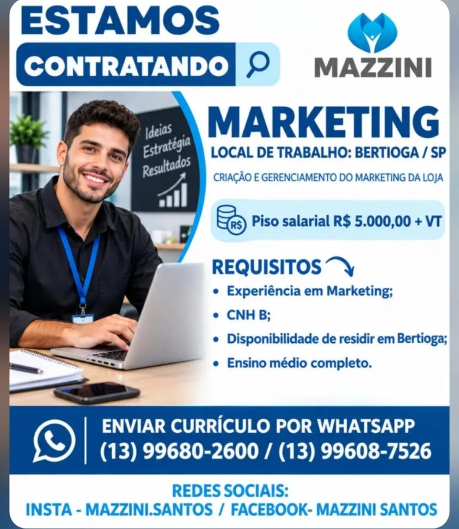Vagas 10/10/2026 Baixada Santista