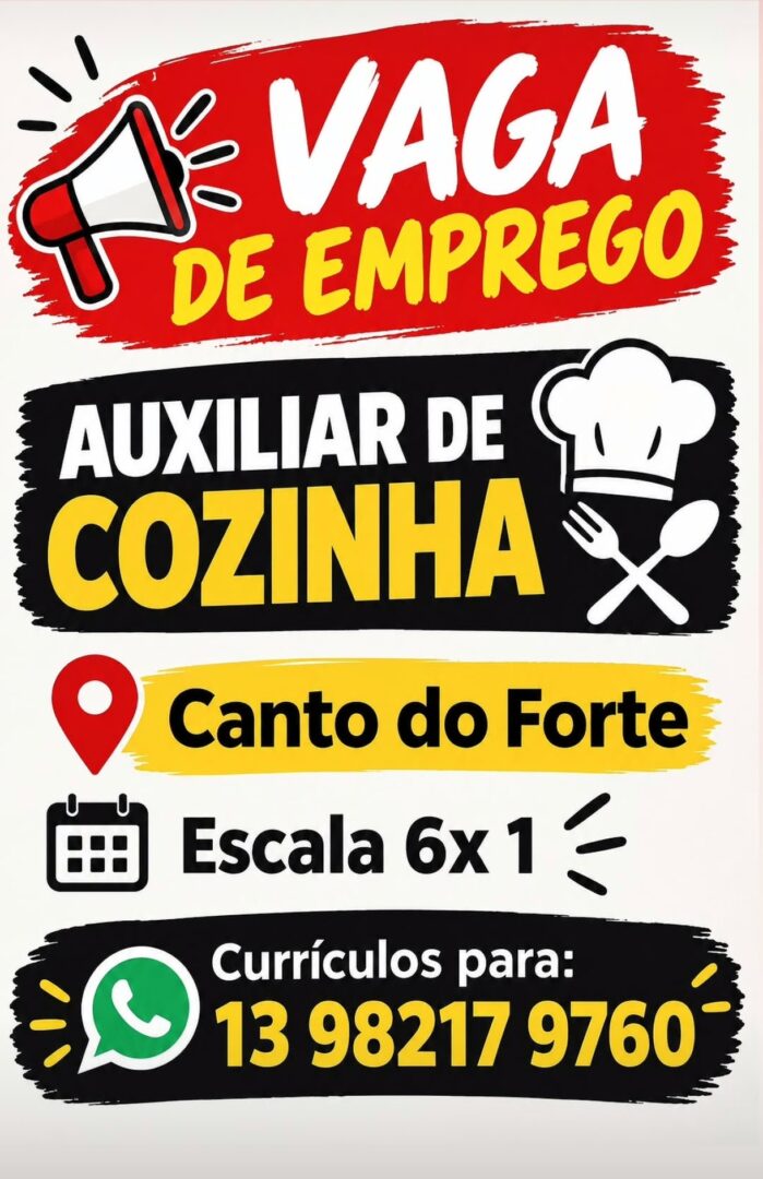 Vagas 13/10/2026 Baixada Santista