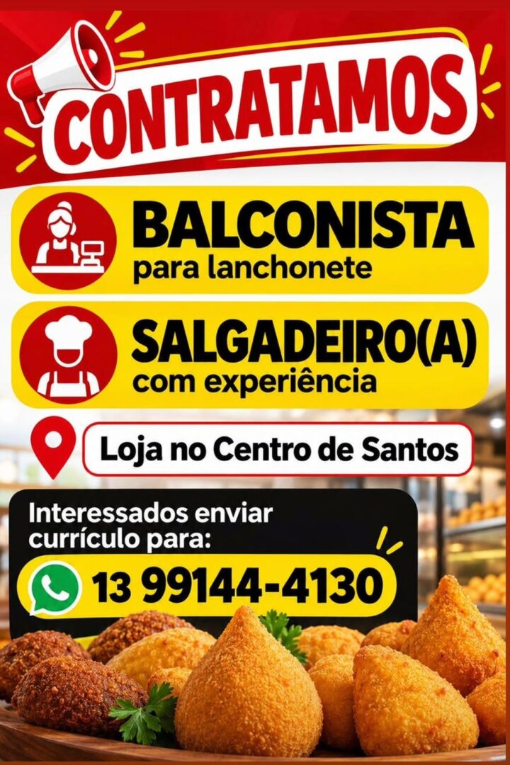 Vagas 14/10/2026 Baixada Santista