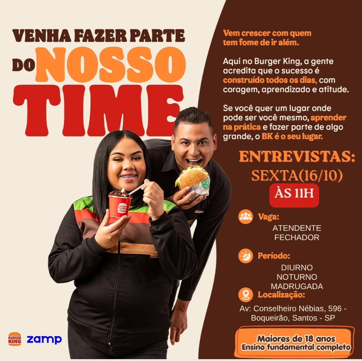 Vagas 14/10/2026 Baixada Santista