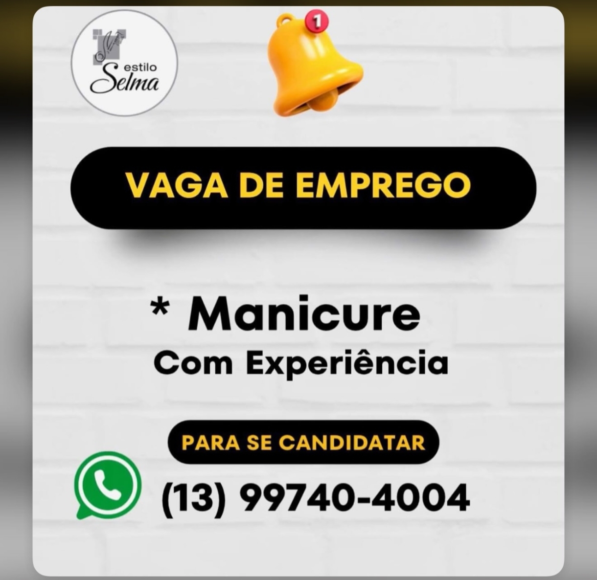 Vagas 15/10/2026 Baixada Santista
