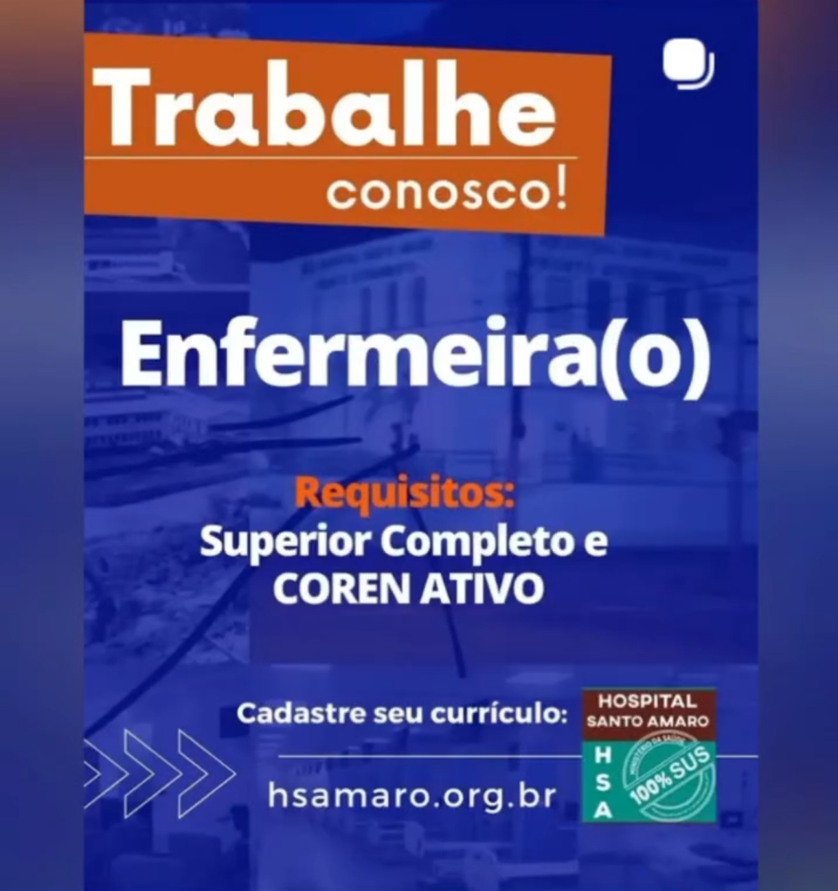 Vagas 15/10/2026 Baixada Santista