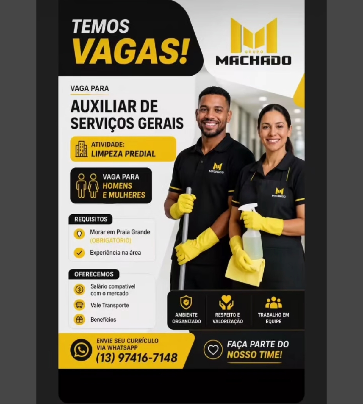 Vagas 17/10/2026 Baixada Santista