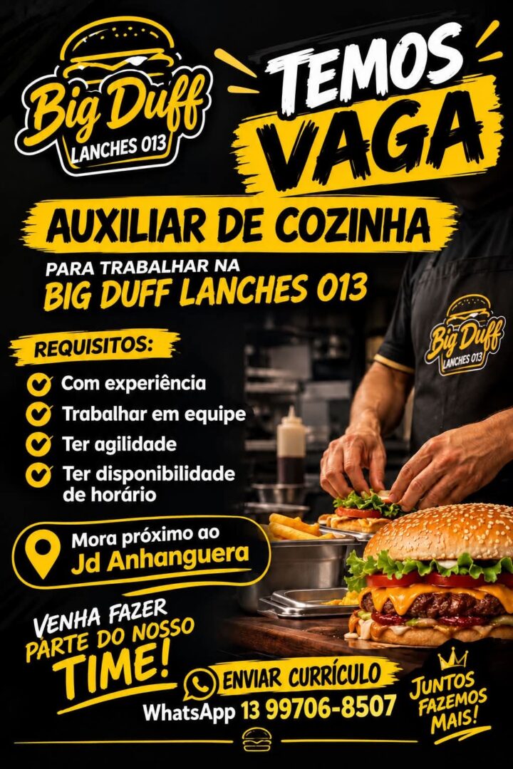 Vagas 20/10/2026 Baixada Santista