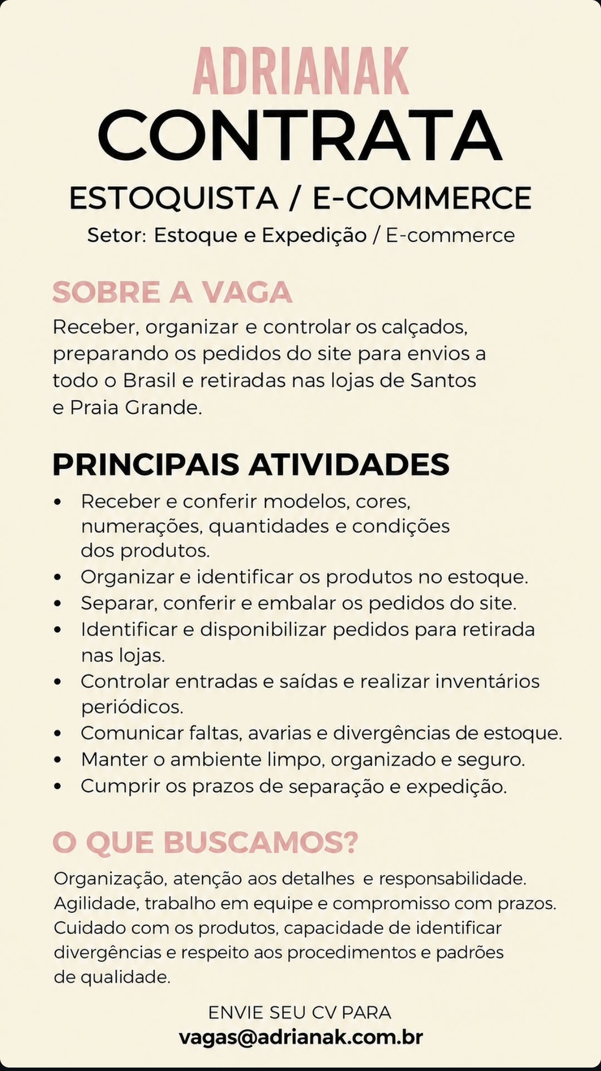 Vagas 20/10/2026 Baixada Santista