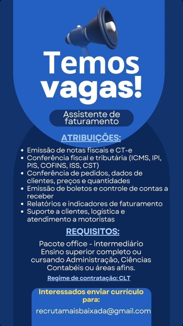 Vagas 20/10/2026 Baixada Santista
