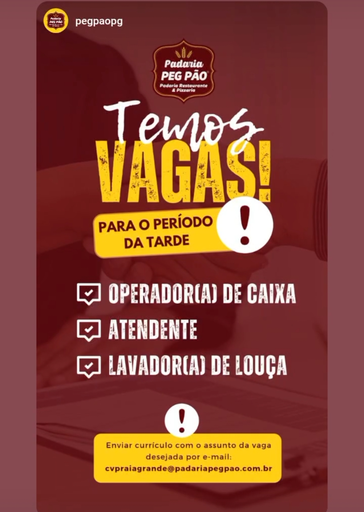 Vagas 20/10/2026 Baixada Santista