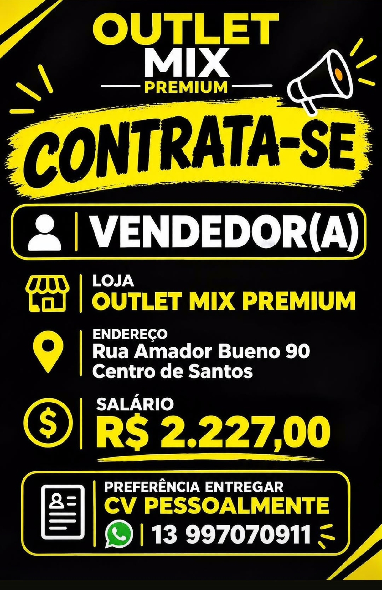 Vagas 21/10/2026 Baixada Santista