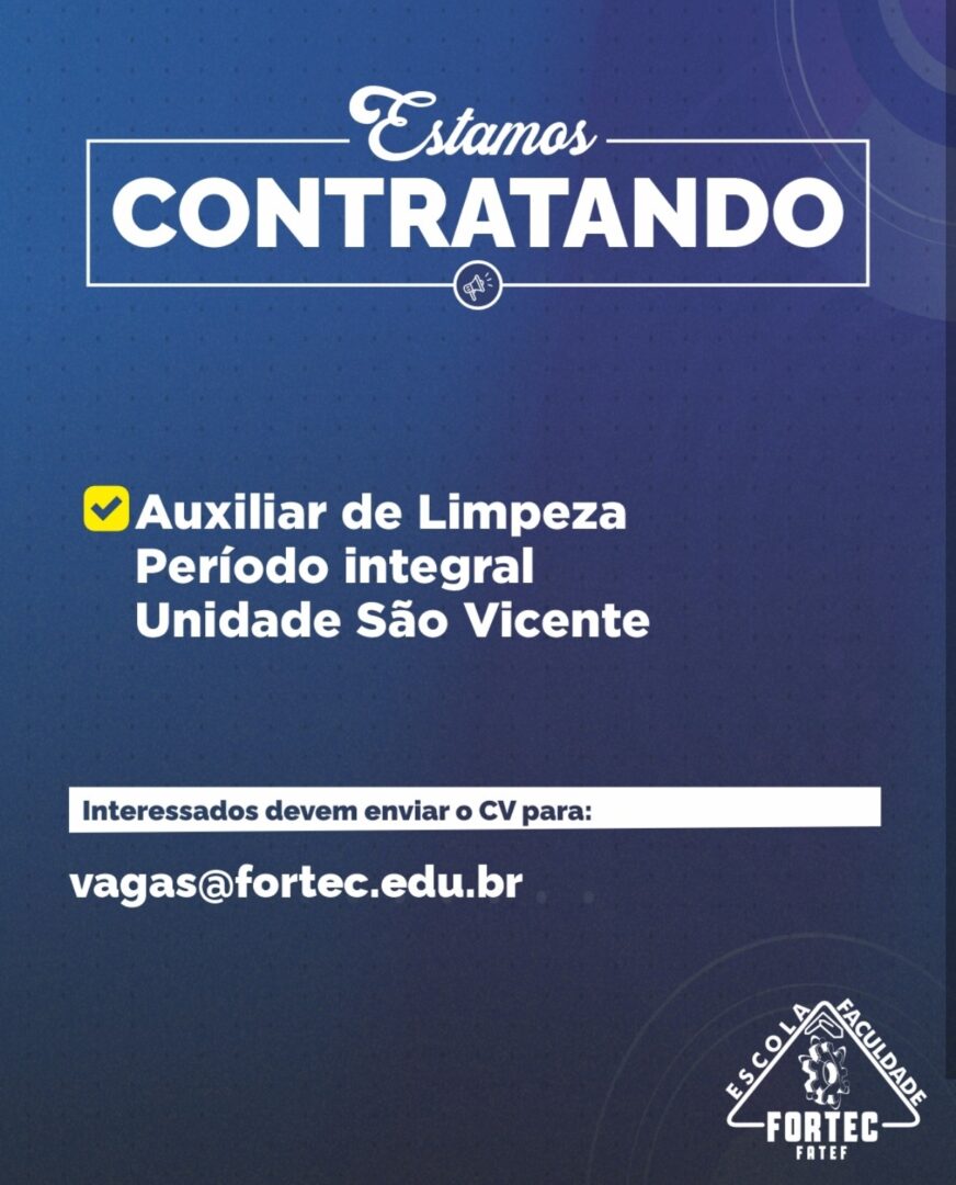 Vagas 22/10/2026 Baixada Santista