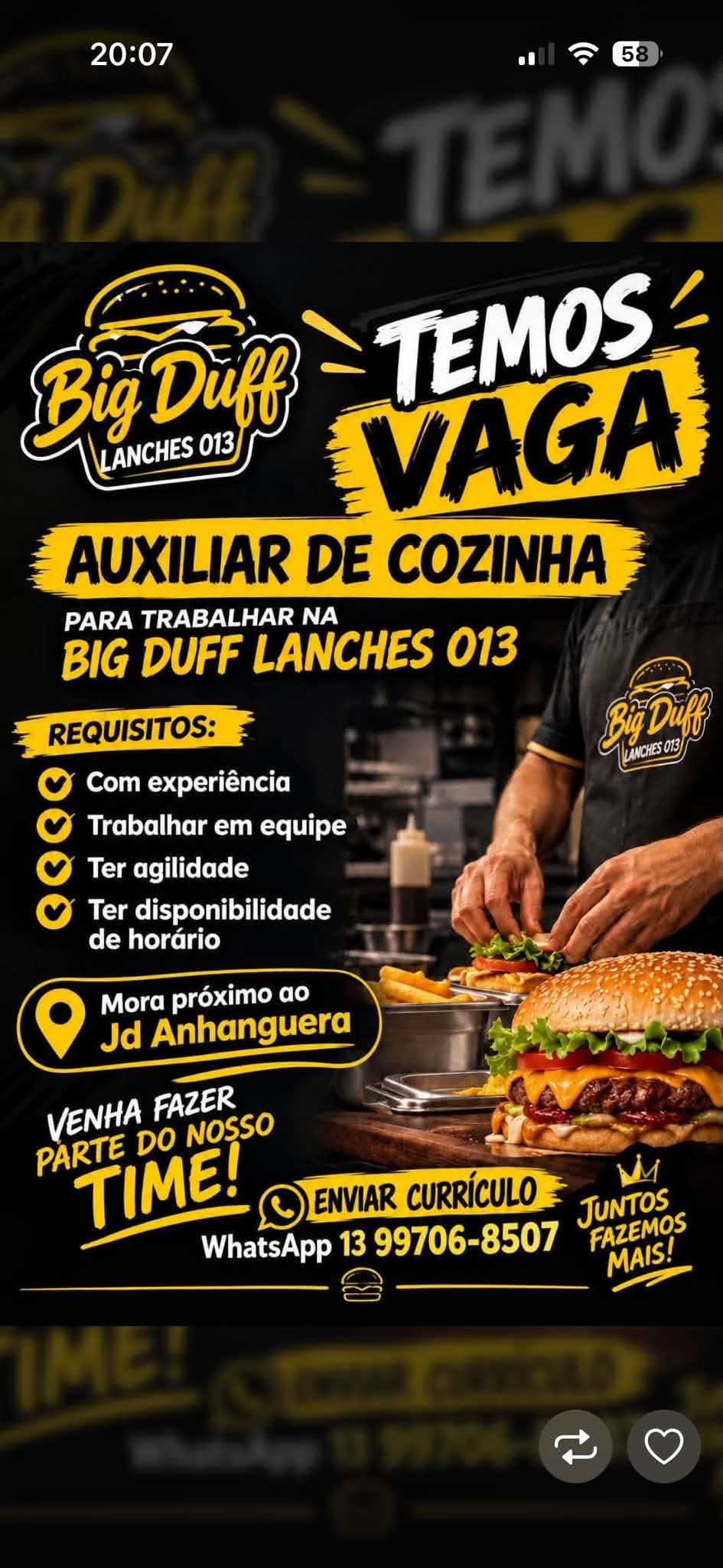Vagas 22/10/2026 Baixada Santista
