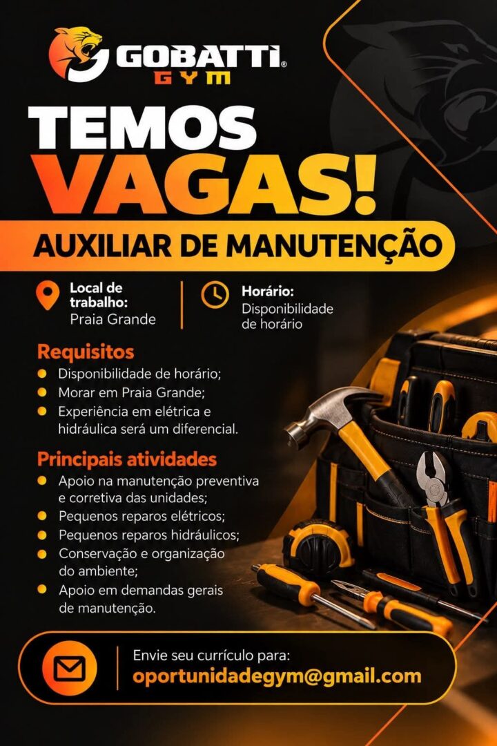 Vagas 22/10/2026 Baixada Santista
