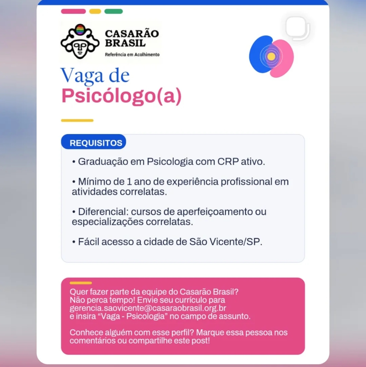 Vagas 22/10/2026 Baixada Santista