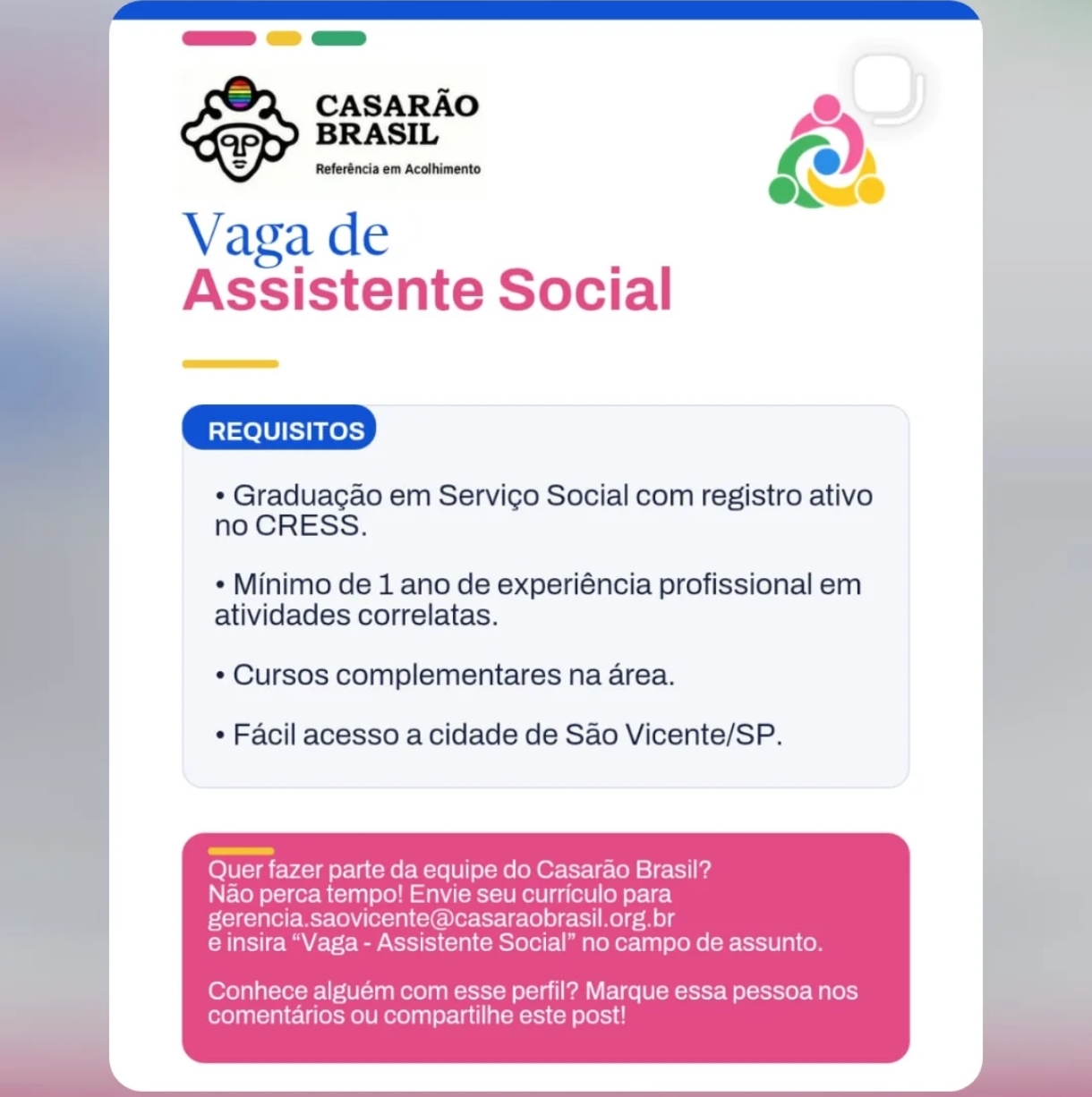 Vagas 22/10/2026 Baixada Santista