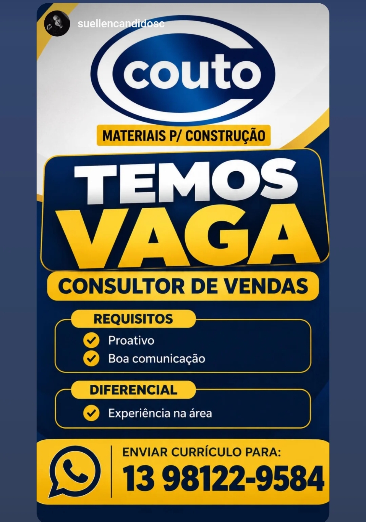 Vagas 22/10/2026 Baixada Santista