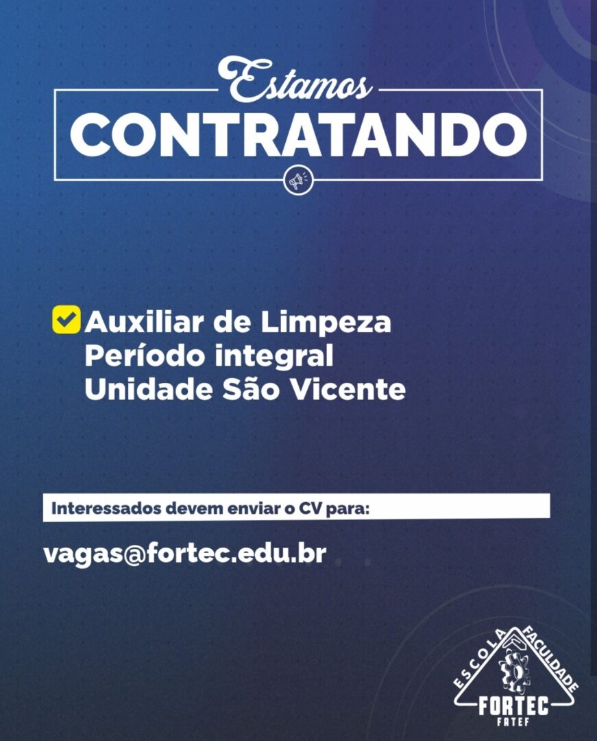 Vagas 23/10/2026 Baixada Santista