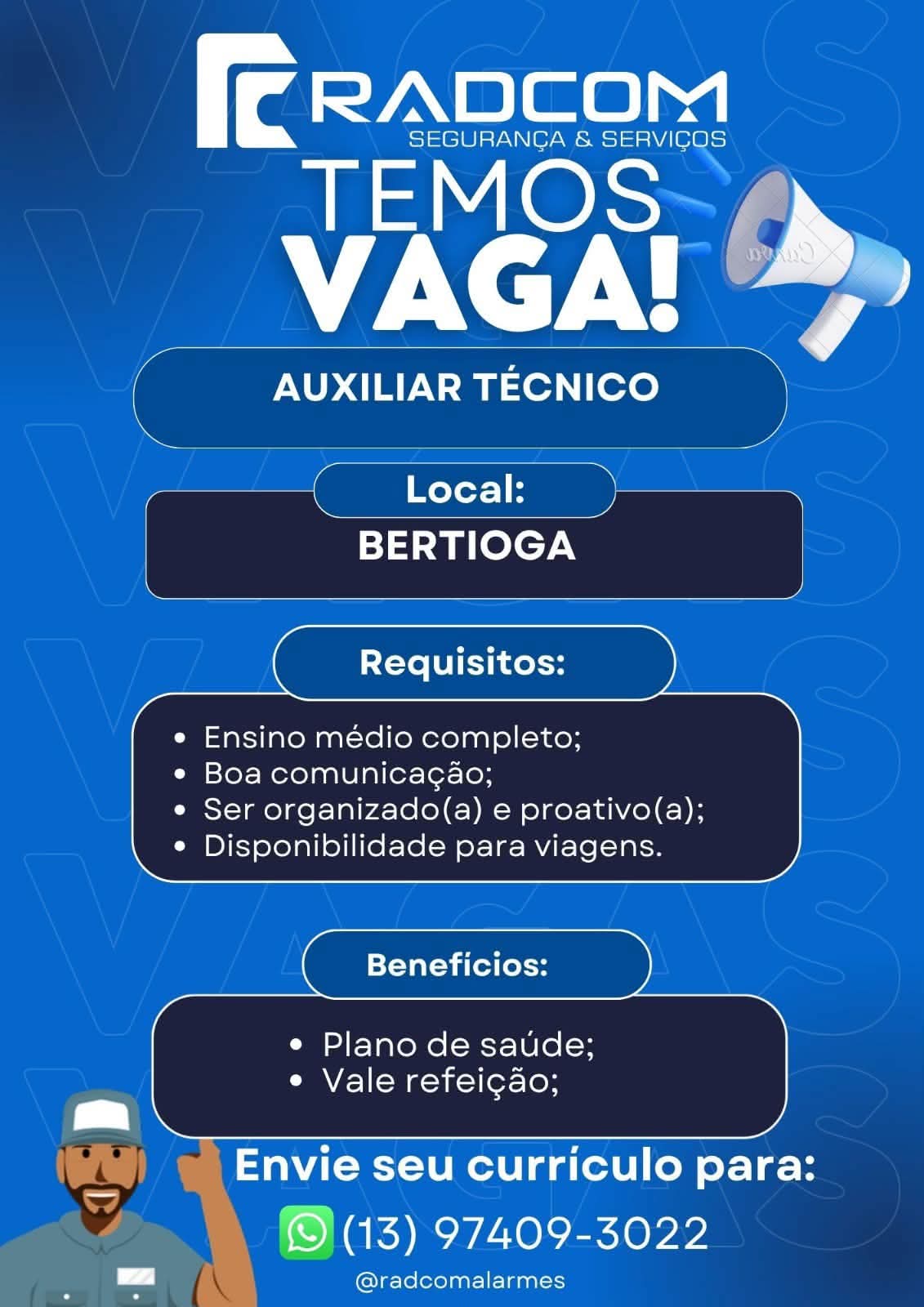 Vagas 24/10/2026 Baixada Santista