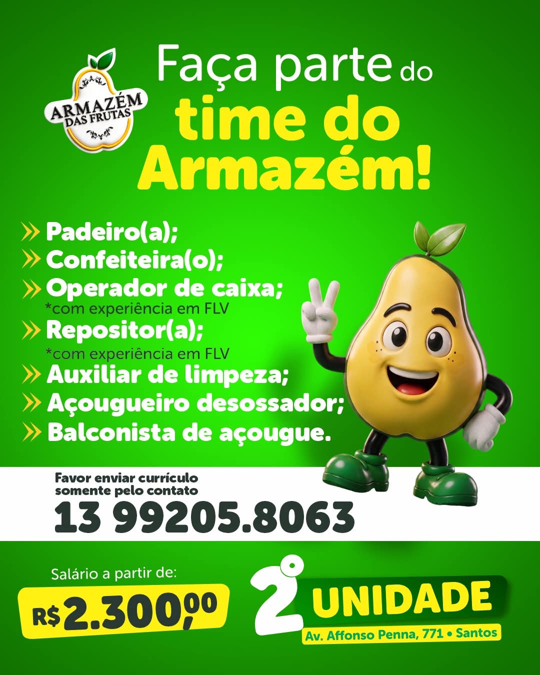 Vagas 27/10/2026 Baixada Santista