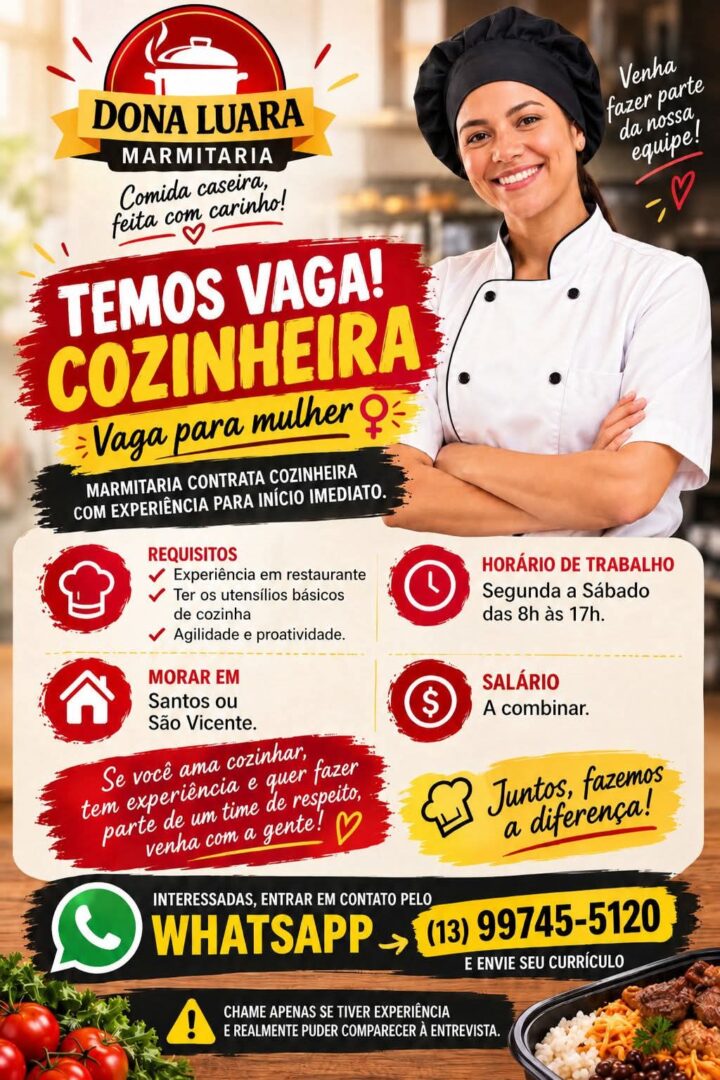 Vagas 27/10/2026 Baixada Santista