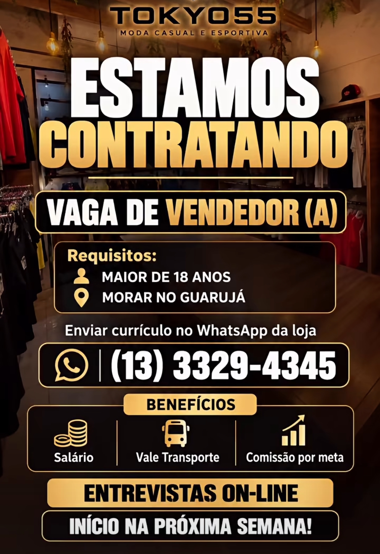 Vagas 27/10/2026 Baixada Santista