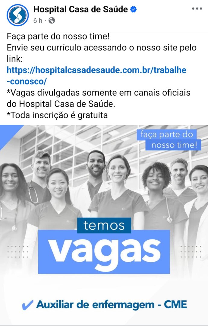 Vagas 28/10/2026 Baixada Santista