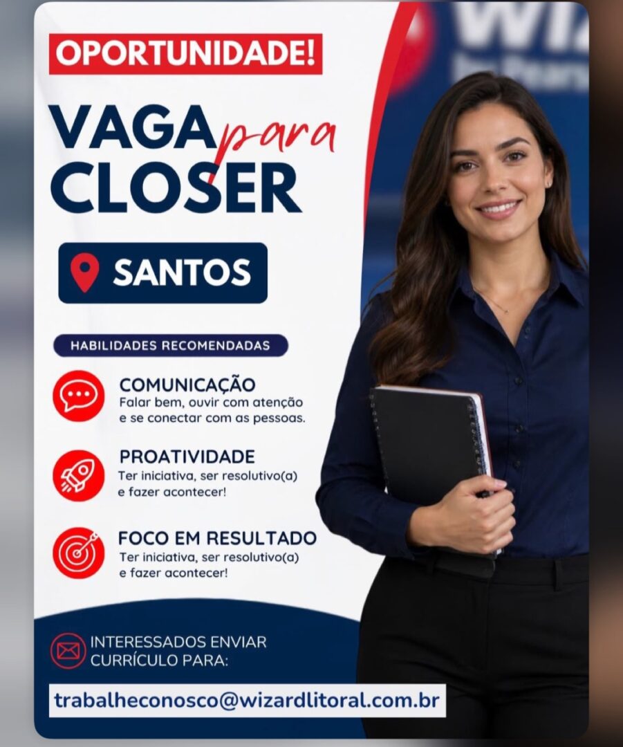 Vagas 28/10/2026 Baixada Santista