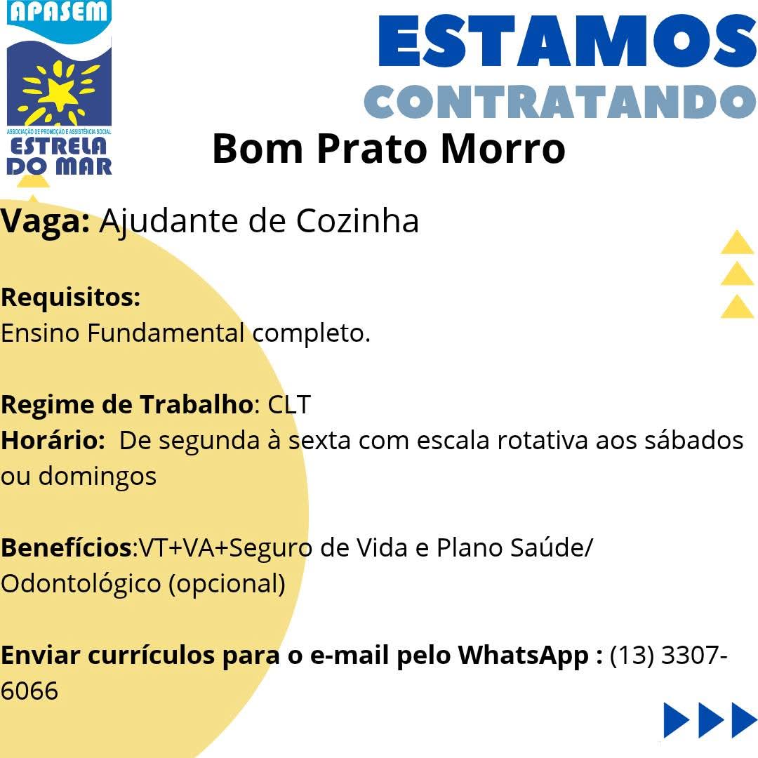 Vagas 29/10/2026 Baixada Santista