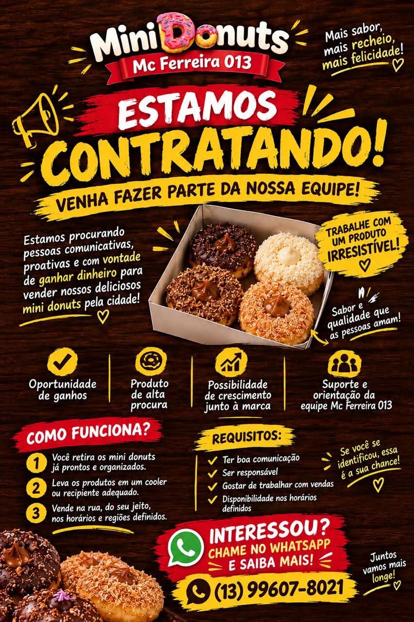 Vagas 29/10/2026 Baixada Santista