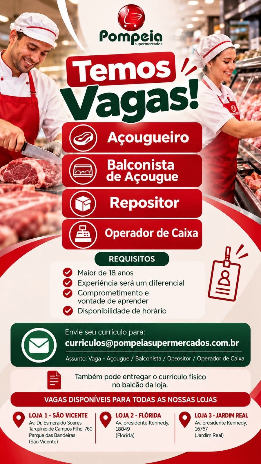 Vagas 29/10/2026 Baixada Santista