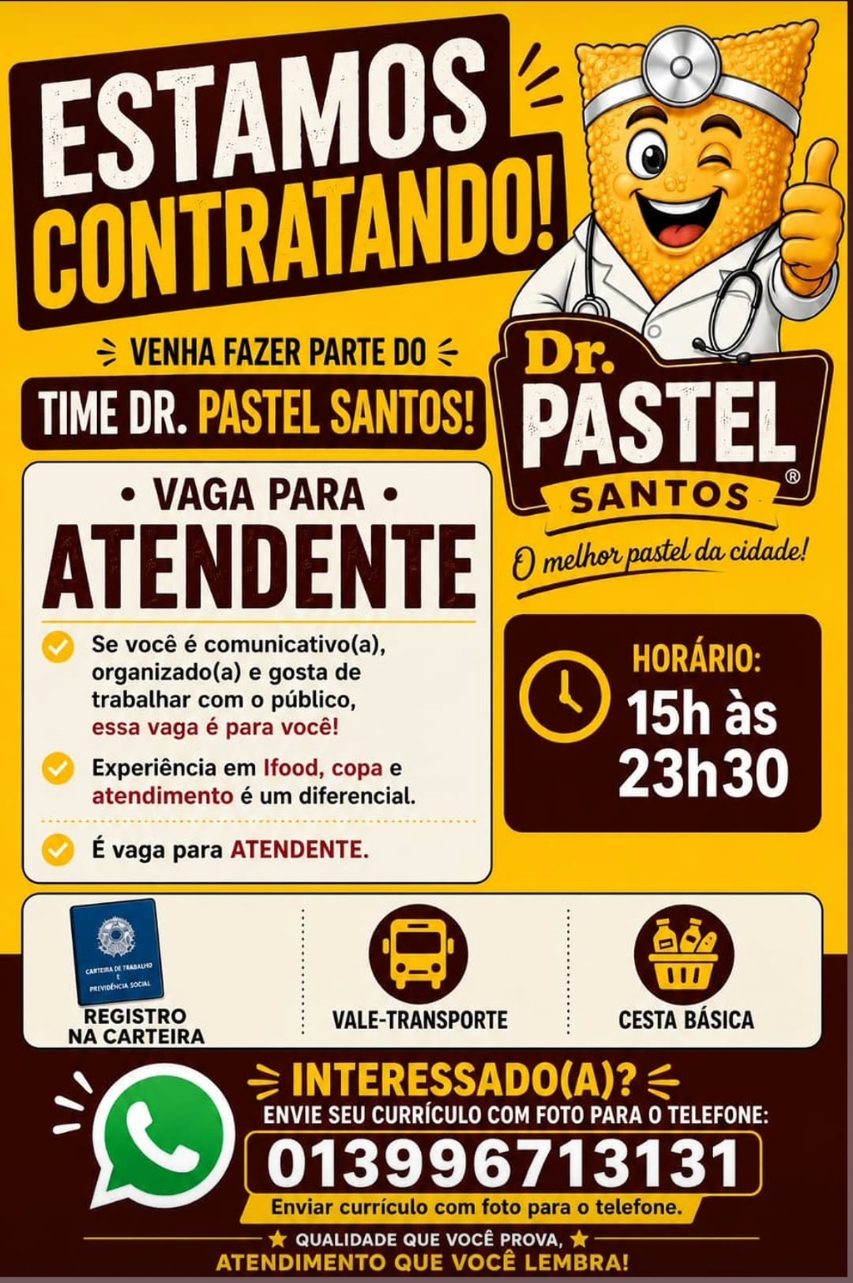 Vagas 29/10/2026 Baixada Santista