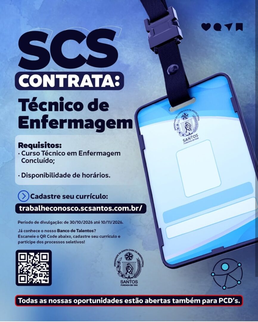 Vagas 30/10/2026 Baixada Santista