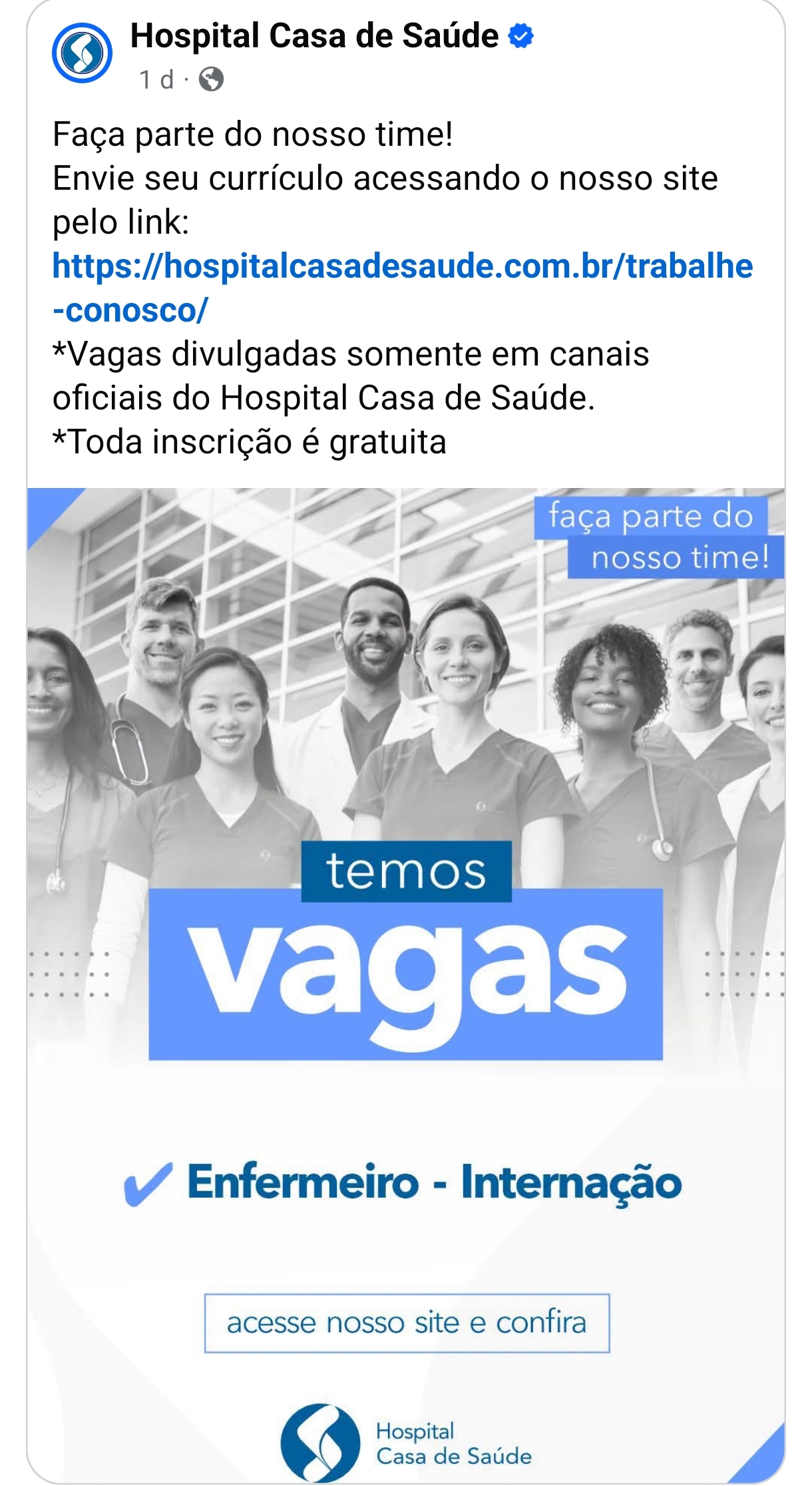 Vagas 30/10/2026 Baixada Santista