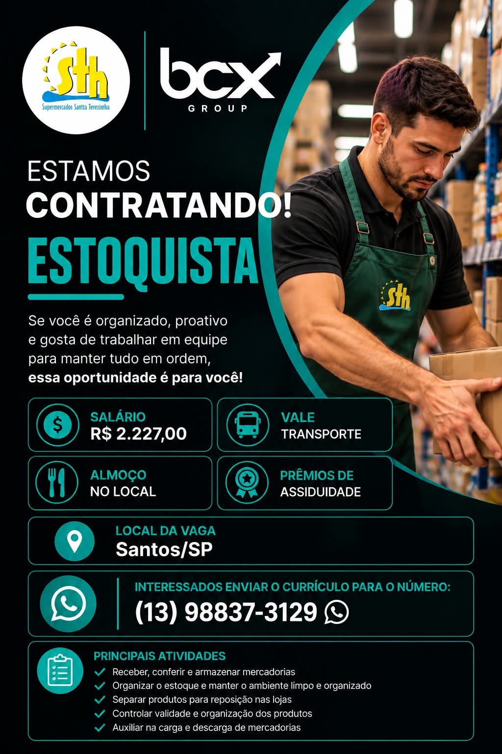 Vagas 30/10/2026 Baixada Santista