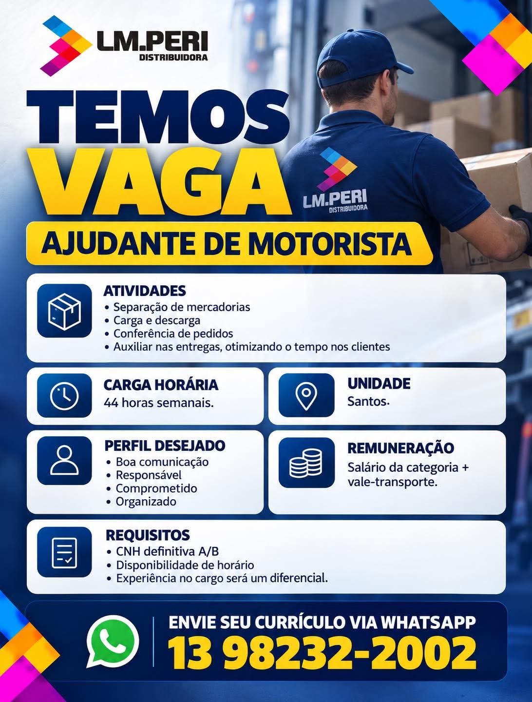 Vagas 30/10/2026 Baixada Santista