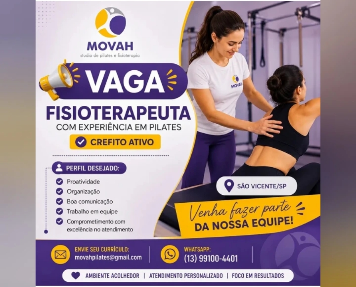 Vagas 30/10/2026 Baixada Santista