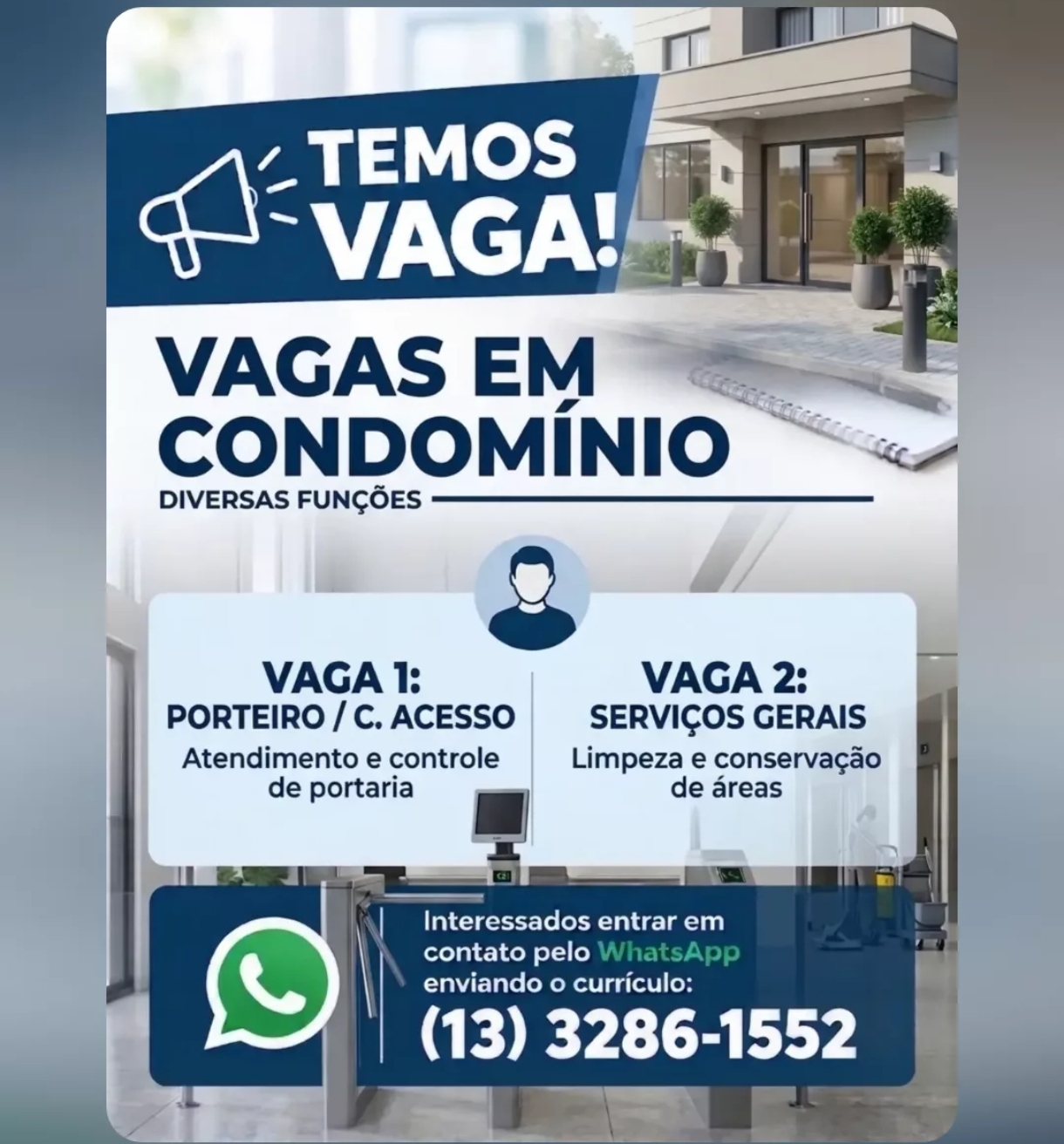 Vagas 30/10/2026 Baixada Santista